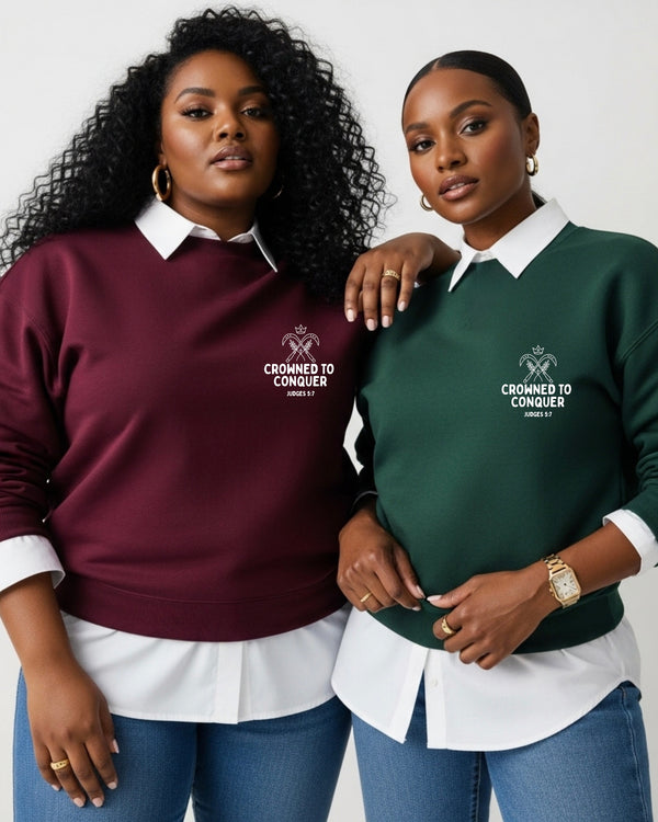 CROWNED TO CONQUER HEAVY WEIGHT SWEATSHIRT