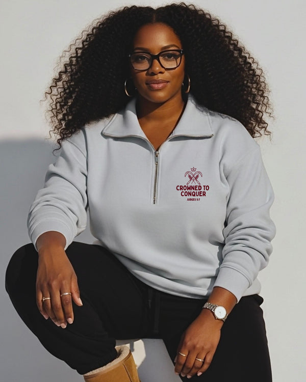CROWNED WOMEN'S  QUARTER-ZIP PULLOVER